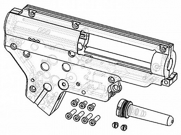CNC 8 mm mechabox v. 2, QSC, Retro ARMS
