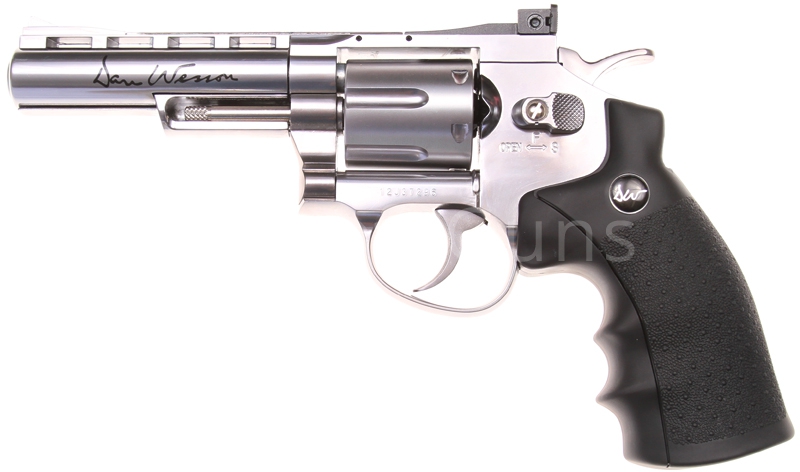 Dan Wesson 4 Inch, Stainless, Hi-Power, GNB, ASG