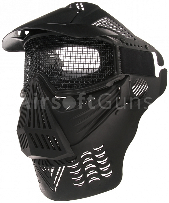 Ochranná maska velká se síťkou, černá, ACM
