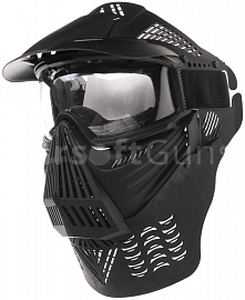 Ochranná maska velká se zorníkem, černá, ACM