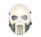 Ochranná maska SKULL, velká, světlá, ACM