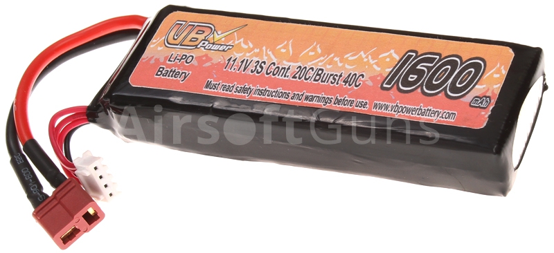 Akumulátor VB Li-Pol 11,1V, 1600 mAh, medium block, 20C, VB Power