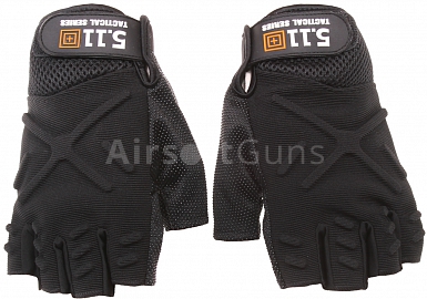 Taktické bezprsté rukavice 5.11, černé, L, 5.11 Tactical