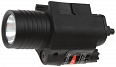 Taktická svítilna M6, LED, s laserem, černá, ACM