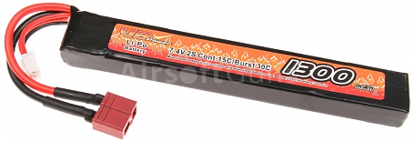 Akumulátor VB Li-Pol 7,4V, 1300 mAh, 15C, dlouhý, VB Power