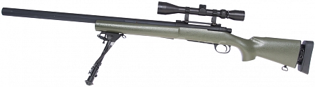 M24 Socom OD, Military, dvojnožka, optika, Snow Wolf, SW-04JG++