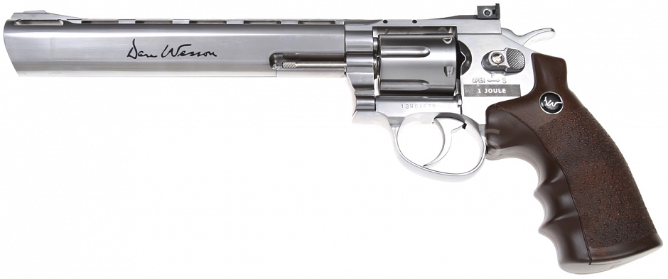 Dan Wesson 8 Inch, Stainless, Low Power, GNB, ASG