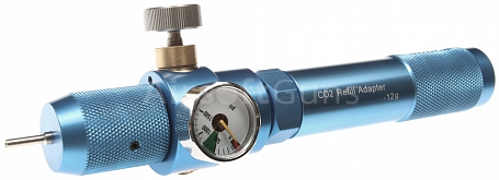 Regulovatelná plnička s tlakoměrem, CO2 12g, SHS
