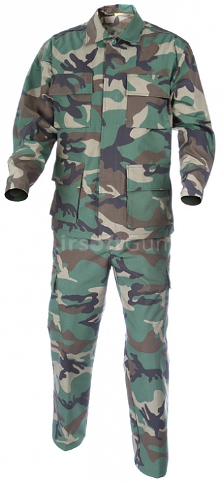 Kompletní US BDU uniforma, woodland, S, ACM
