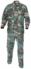 Kompletní US BDU uniforma, woodland, L, ACM
