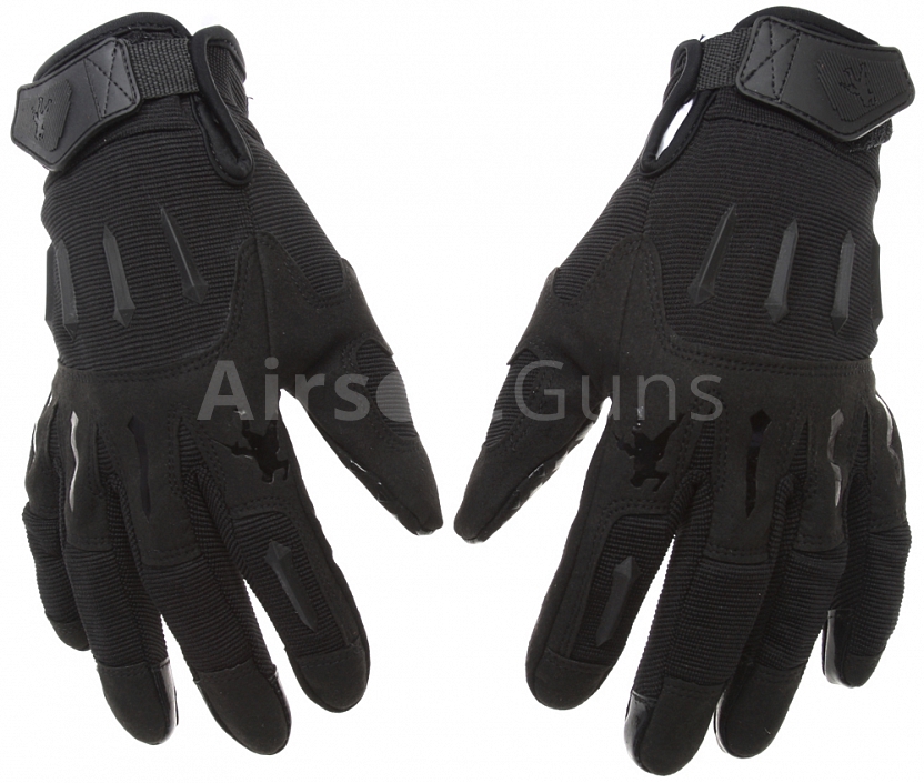 Taktické rukavice IRONSIGHT, černé, M, ACM