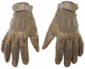 Taktické rukavice IRONSIGHT, TAN, L, ACM