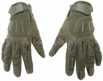 Taktické rukavice IRONSIGHT, OD, XL, ACM