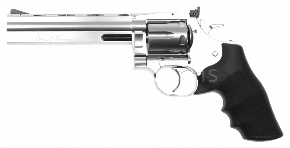 Dan Wesson 715, 6 Inch, Stainless, Hi-Power, GNB, ASG