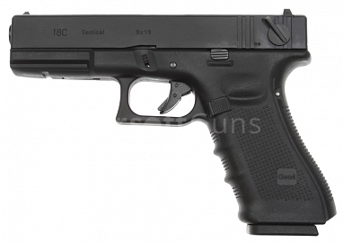 Glock 18C, rám gen. 4, Black, GBB, WE