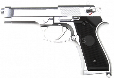 Beretta M92F AEP, stříbrná, Cyma, CM.126