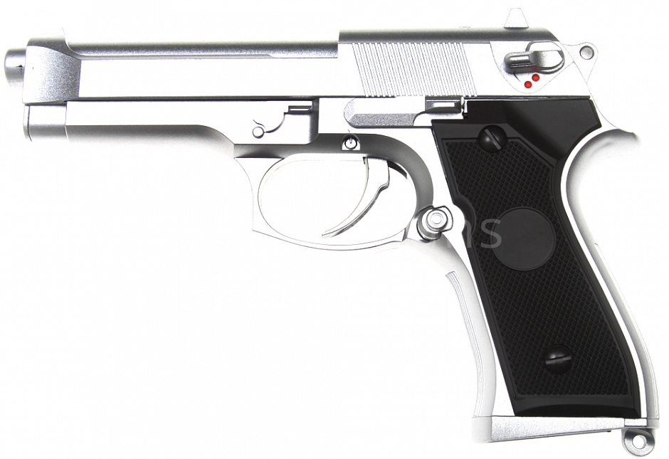 Beretta M92F AEP, stříbrná, Cyma, CM.126