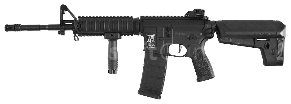 M4 AR15 RIS, plast, Charlie, černá, Delta Armory, C03