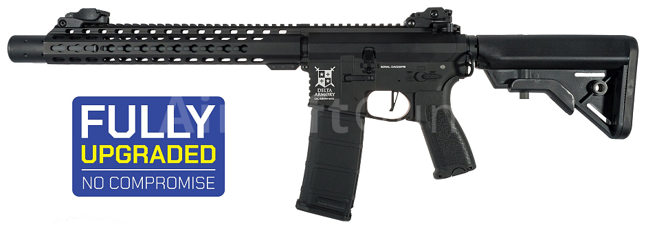 M4 AR15 SilentOps DMR, kov, Alpha, ETU, černá, Delta Armory, A10-ETU