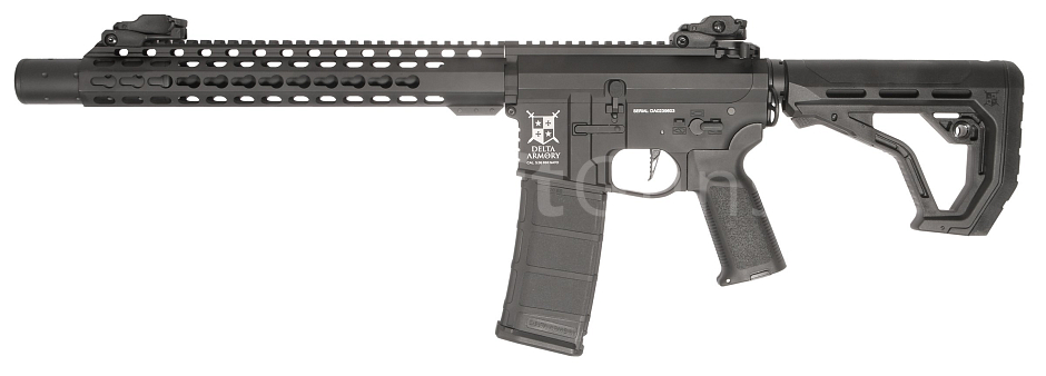 M4 AR15 SilentOps DMR, kov, Alpha, Eagle, černá, Delta Armory, A10-EGL