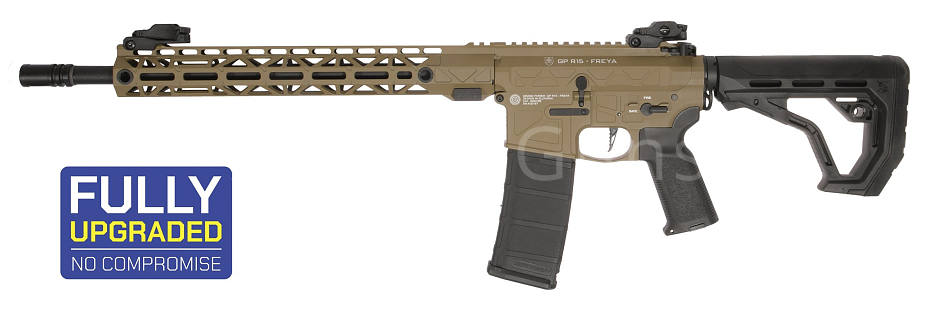 FREYA R15 M-LOK 14", gen.2, kov, TAN, Delta Armory, FRY-A24