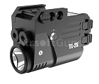 Taktická svítilna TL-2S, 500 lm, laser, černá, T-Eagle