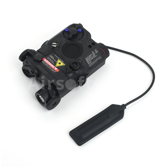 Box AN/PEQ 15, LED svítilna, laser, černý, WADSN