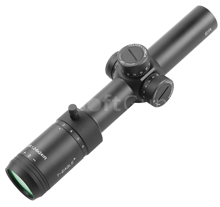 Puškohled ER 1,2-6X24IR HK, podsvícení, černý, T-Eagle