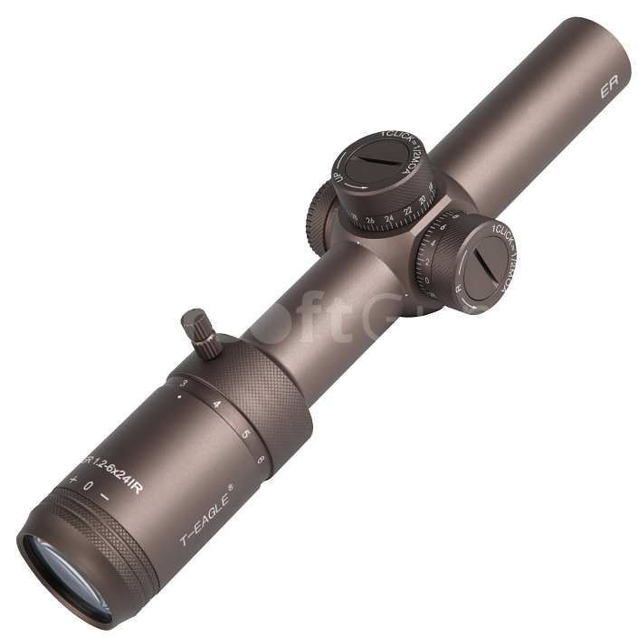 Puškohled ER 1,2-6X24IR HK, podsvícení, tan, T-Eagle