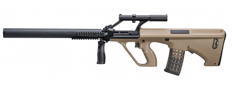 Steyr AUG A1 Phantom, tlumič, TAN, Snow Wolf, SW-020-AM