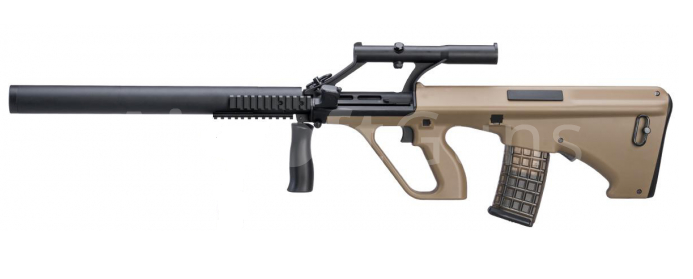Steyr AUG A1 Phantom, tlumič, TAN, Snow Wolf, SW-020-AM