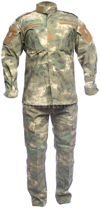 Kompletní US ACU uniforma, A-TACS FG, XL, ACM