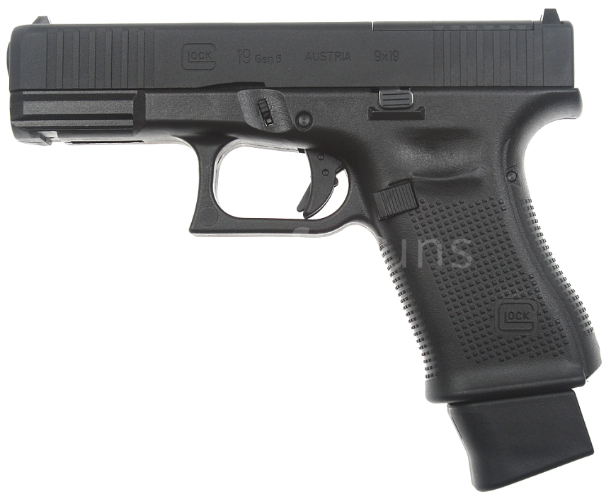 Glock 19 Gen 5 FS MOS, Black, GBB, CO2, Umarex