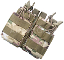 Sumka na zásobníky 4x M4/AK, Molle, multicam, ACM