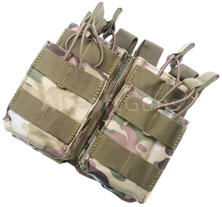 Sumka na zásobníky 4x M4/AK, Molle, multicam, ACM