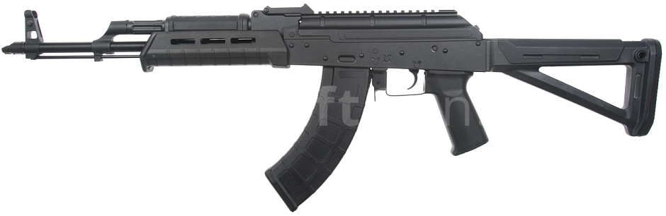 AKM Magpul PTS Zhukov, short, pevná pažba, nylon, Black, Cyma Sport, CM.680D