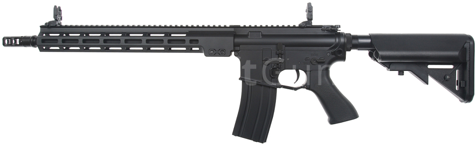 KAC SR16, MK16 M-LOK 14.5 Inch, Ambidextrous, nasvětlovací komora, Black, Cyma Platinum, CM.006R-14.5