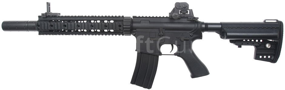 M4 Carbine SD, tlumič, pažba Emod, nylon, Black, Cyma Sport, CM.631