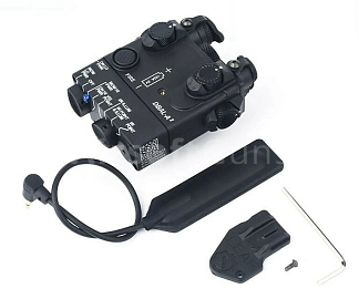 Box PEQ DBAL-A2, LED svítilna, zelený laser, černý, WADSN