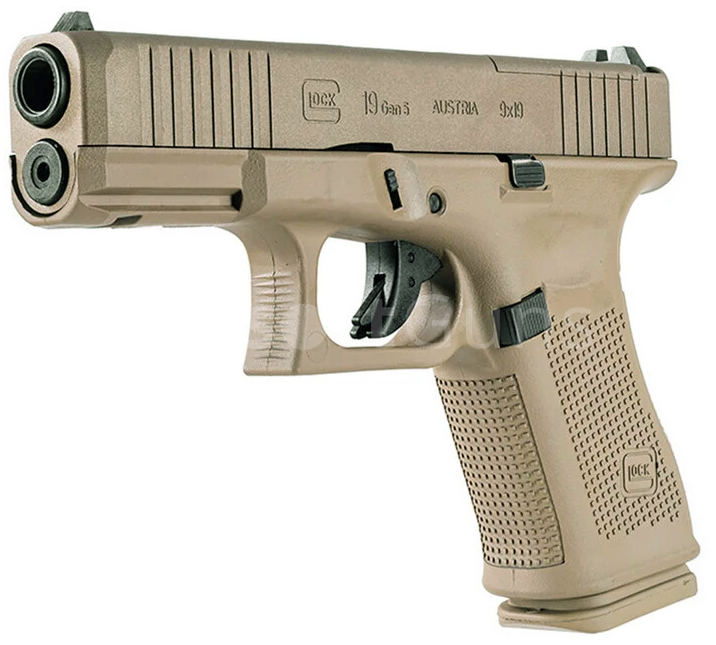 Glock 19 Gen 5 FS MOS, Bronze Cerakote, GBB, Umarex