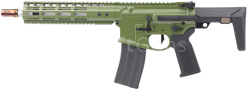 Noveske N4 Ghetto Blaster NHR-9, 10.5 Inch, Gen 3, GBBR, Bazooka Green, Double Eagle